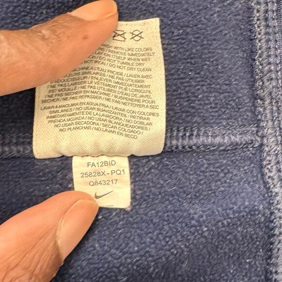 Nike Pittsburgh Pitt Panthers Blue Mens S Therma Fit Mini Swoosh Pullover Hoodie - Picture 6 of 9